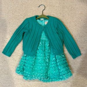 Cat and Jack girl dress and sweater set